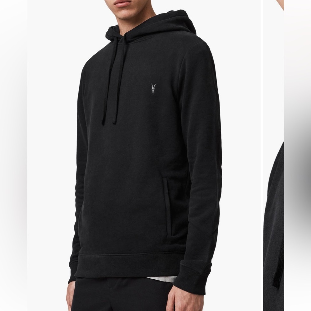 All Saints Light Gray Pullover Hoodie - Picture 3 of 10